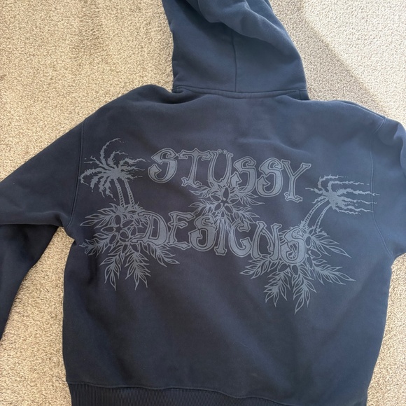 Stussy Navy Graphic Hoody XL - Picture 2 of 2